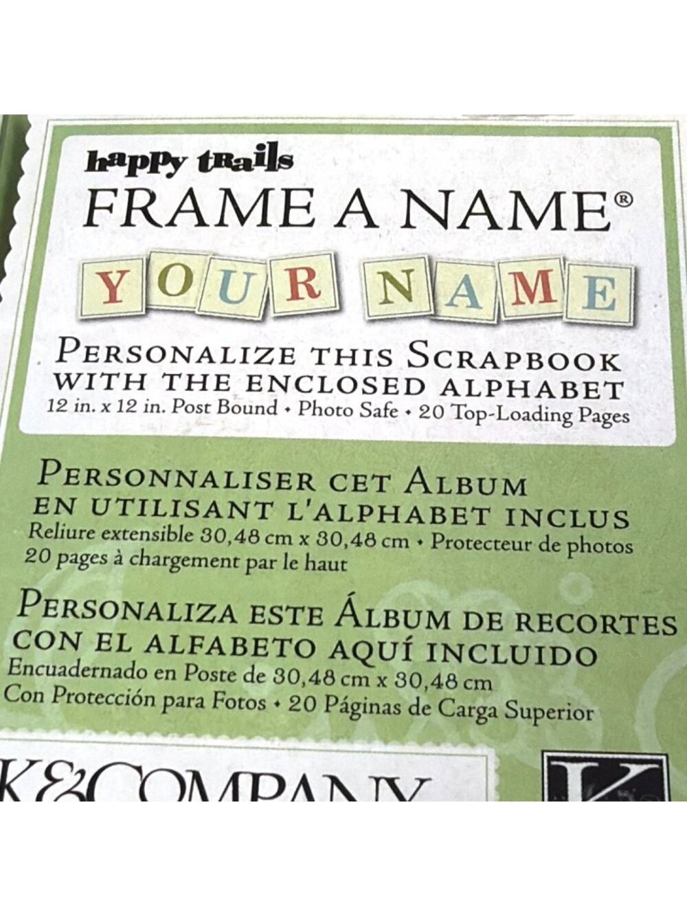 Vintage Scrapbook Album Kit Happy Trails Frame Name Postbound Craft Y2K Retired - Picture 5 of 12